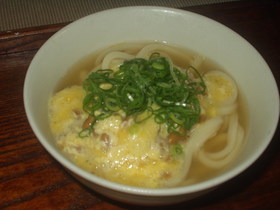 とろとろあったか♪納豆たまごうどん