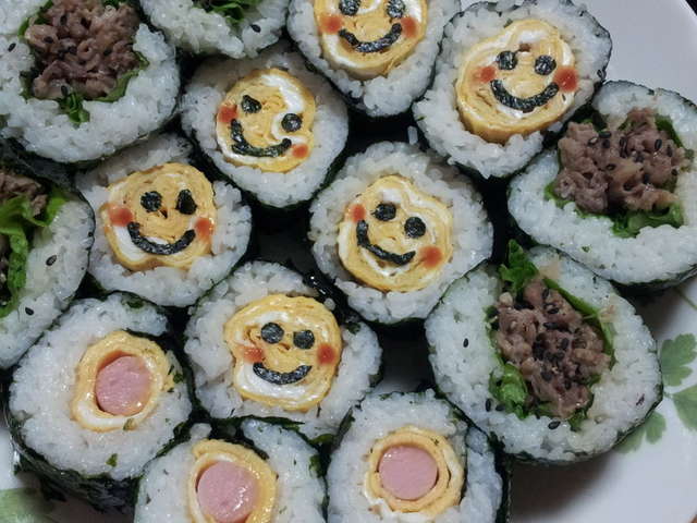 元の子供 恵方 巻き かわいい子供たちの画像