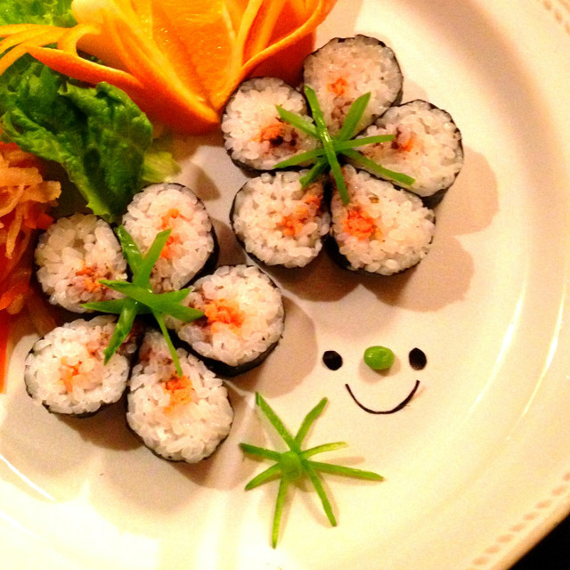 簡単！お花のお寿司✽キャラ弁やひな祭りにの画像