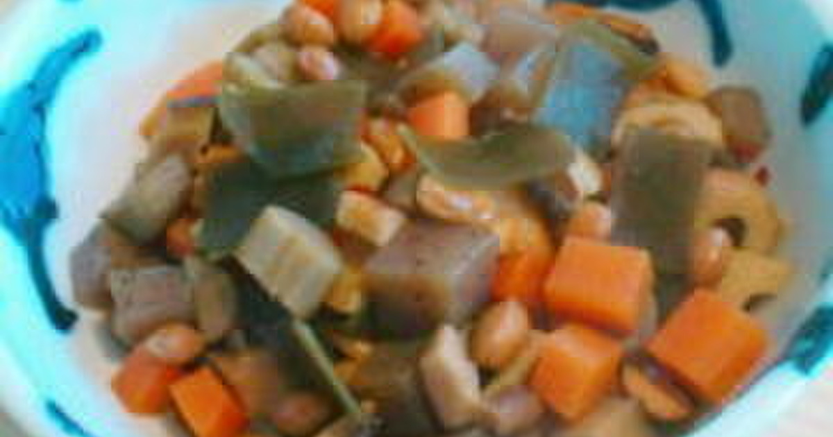 簡単 節分豆 煎り大豆 で五目豆 レシピ 作り方 By ズボラな山姥 クックパッド 簡単おいしいみんなのレシピが361万品