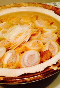 白菜・大根ロールのピリ辛味噌鍋
