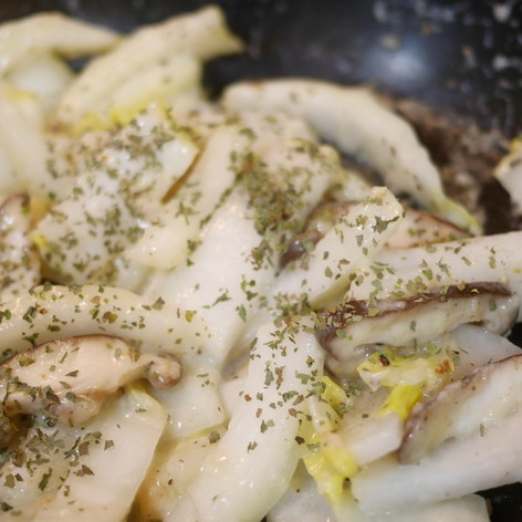 大根と白菜としいたけの簡単洋風クリーム煮