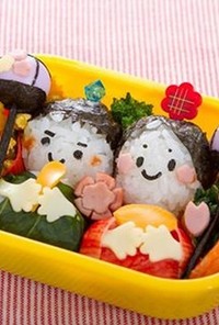 ひな祭りキャラ弁当♪雛人形女の子春レシピ