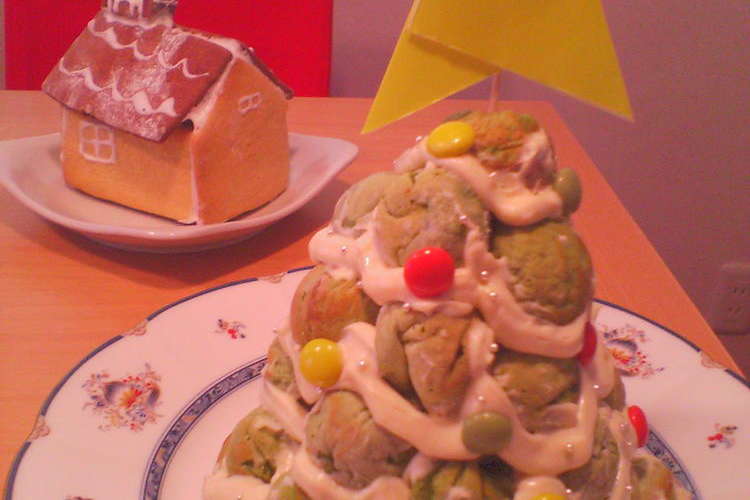 たこ焼きホットケーキでクリスマスツリー レシピ 作り方 By 豆まめcafe クックパッド