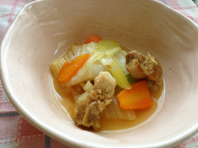白菜と豚バラ軟骨の煮物（さっぱり煮）の写真
