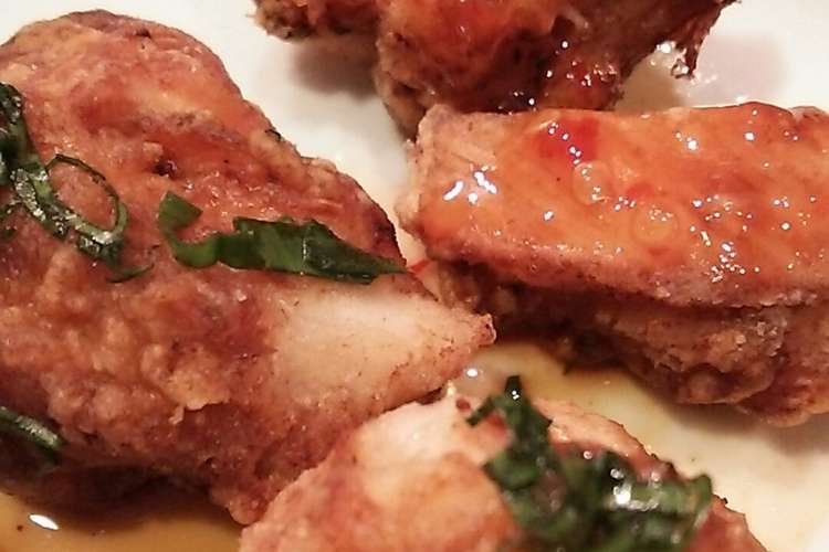 とりももの唐揚げ 二種類のソースで レシピ 作り方 By マンチカン子猫 クックパッド 簡単おいしいみんなのレシピが365万品