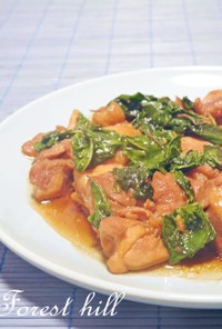 台湾風･鶏肉とバジルの煮込み『三杯鶏』