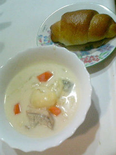 白菜と鮭のホワイトシチューの写真