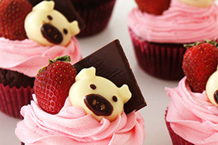 いちごチョコのカップケーキ レシピ 作り方 By Pankobunny クックパッド 簡単おいしいみんなのレシピが360万品