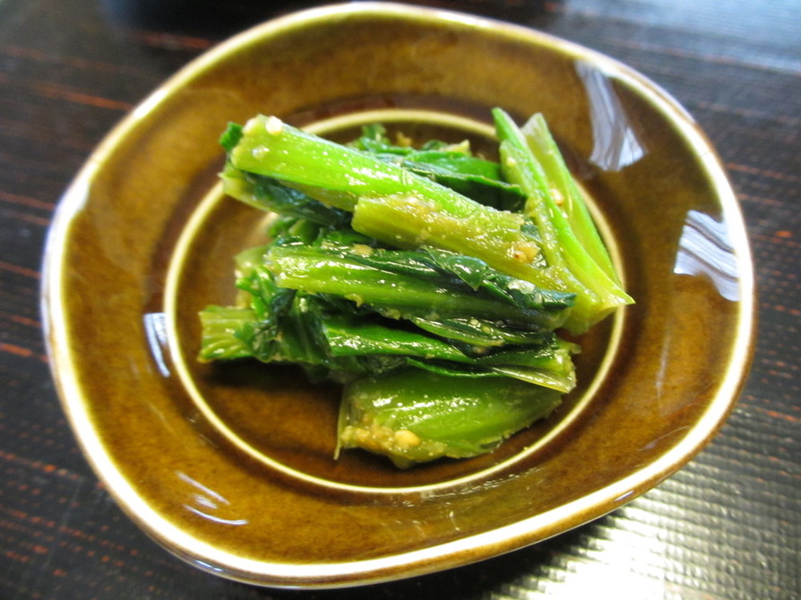 鉄板レシピ　小松菜のナムル　簡単の画像