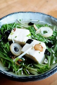 簡単!!松茸風味の湯豆腐