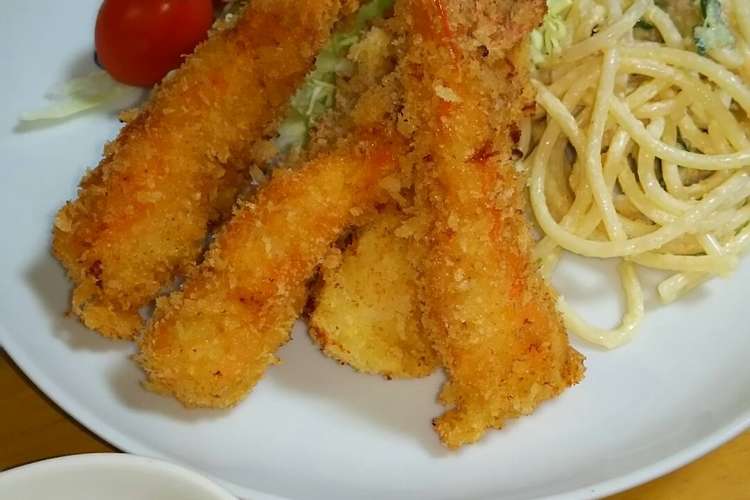 我が家のエビフライ まっすぐ揚げるぜ レシピ 作り方 By ユキ蔵33 クックパッド