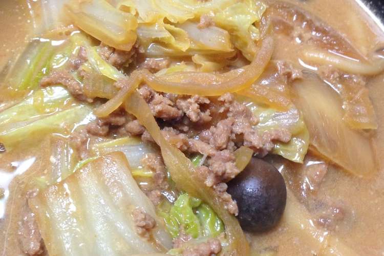 たっぷり白菜と挽肉の豆乳味噌スープ レシピ 作り方 By Inkororin クックパッド