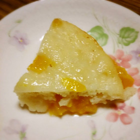 玉子を使わない♪桃缶HM炊飯器タルト