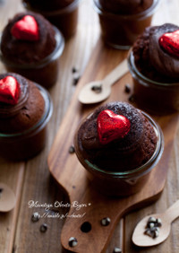 バレンタイン♡チョコレートカップケーキ