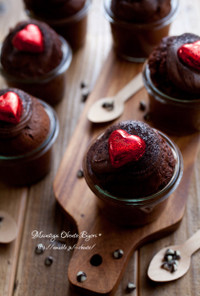 バレンタイン♡チョコレートカップケーキ