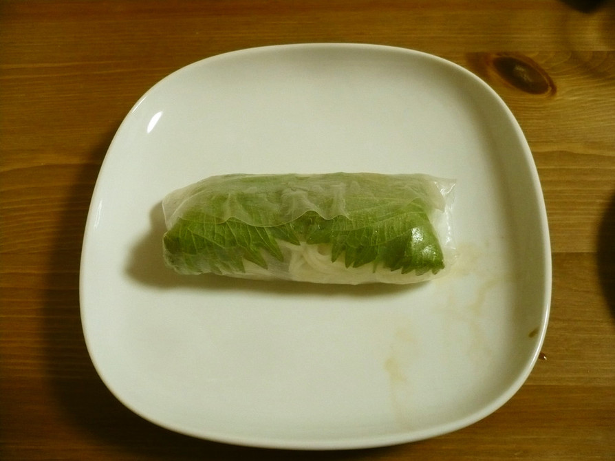 素麺と生野菜いっぱい生春巻き☆の画像