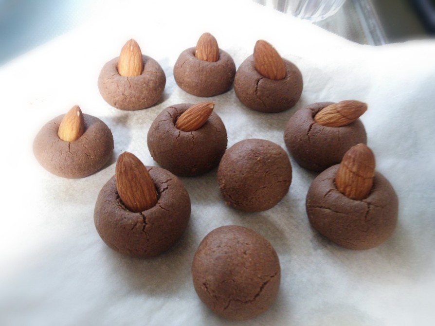 ざっくり計量のチョコレートクッキーの画像