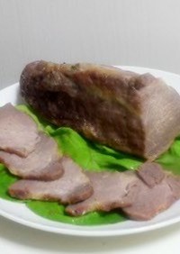 オーブンで簡単ベーコン風の塩焼き豚