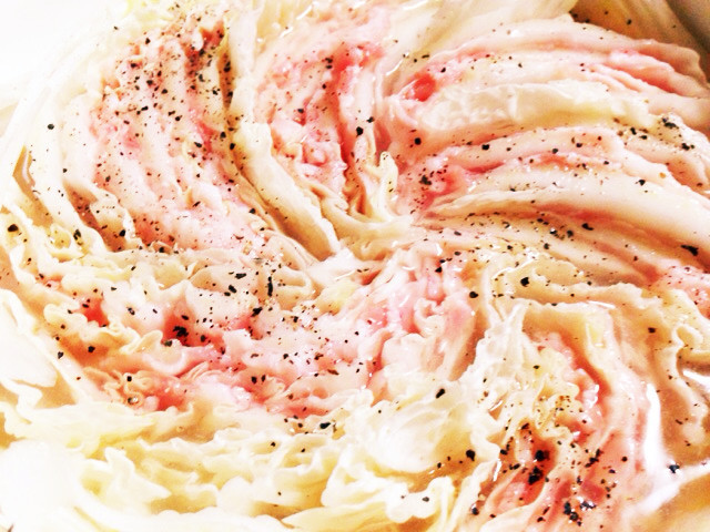 簡単白菜と豚バラ薄切り肉のミルフィーユ鍋の画像