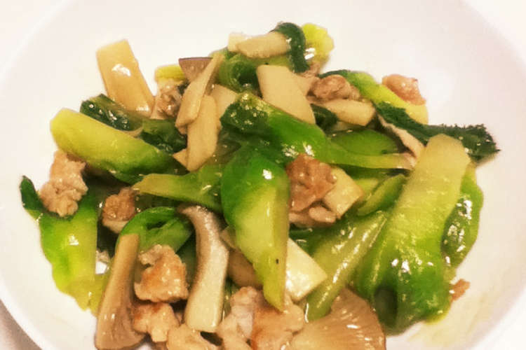 アーサイ 子持ち高菜 の中華炒め レシピ 作り方 By 深見琉璃 クックパッド