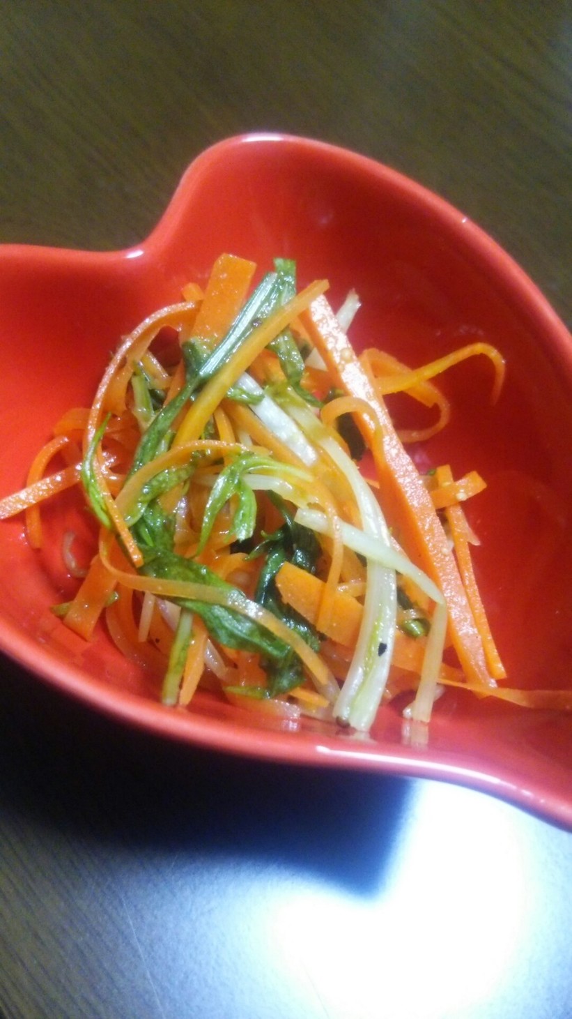 にんじんと水菜の洋風ｻﾗﾀﾞの画像