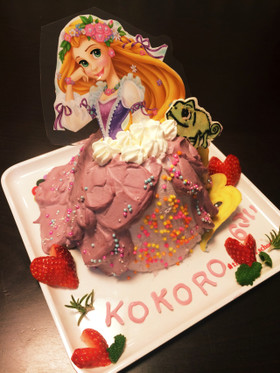 ラプンツェル誕生日ケーキ