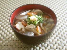 翌日も美味♪麺つゆで簡単素朴なけんちん汁