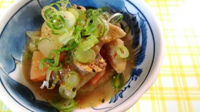 *** こてっちゃんで簡単モツ煮 ***