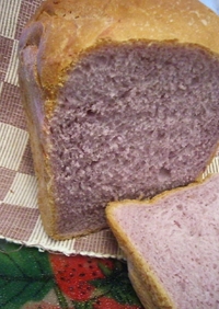 HBで紫いも食パン