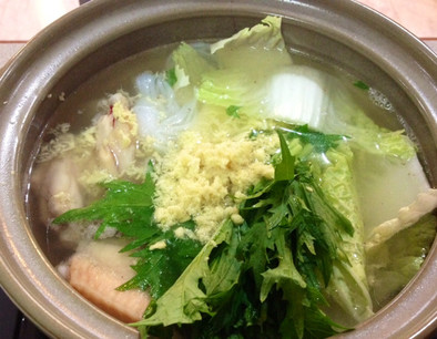 風邪引きさんへの生姜鍋の写真