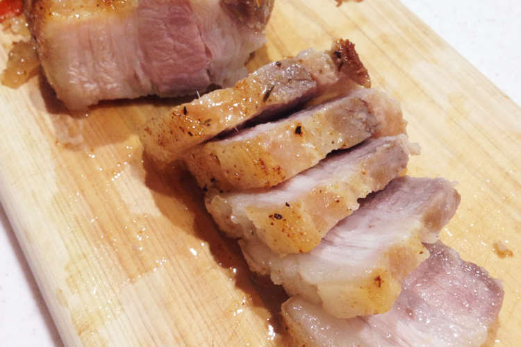 簡単美味しい豚バラブロックオーブン焼き レシピ 作り方 By ナオフィールド クックパッド