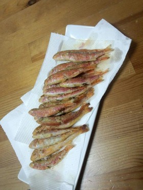 おきのじょう(ヒメジ)の唐揚げ♪