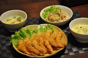図解◉元洋食シェフの父に習ったエビフライ