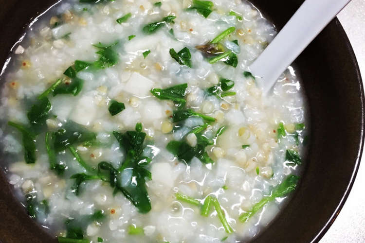 蕎麦の実香るお出汁のお粥 レシピ 作り方 By Tjohej クックパッド