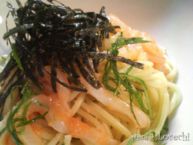 カロリー↓ イカ明太子パスタ☆彡