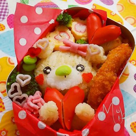 ラブリーくまちゃん⭐キャラ弁