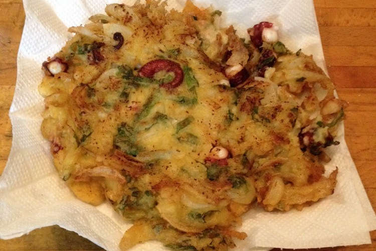 タコの掻き揚げ焼き レシピ 作り方 By ラターシュ クックパッド 簡単おいしいみんなのレシピが372万品