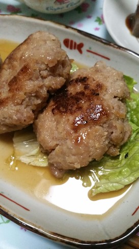 ヘルシーおからハンバーグ☆テリマヨソース
