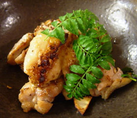 鶏手羽肉の山椒焼き