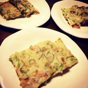 長ネギ大量消費!もちもちネギ焼きの写真
