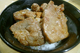 我が家の豚丼(帯広風)