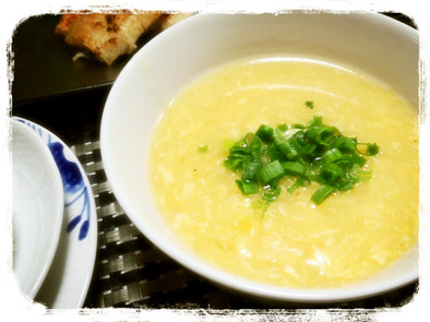 カップスープの素de中華風コーンスープの写真