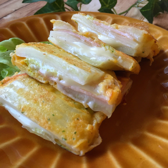 オシャレなピカタ＊ハムチーズの白菜サンドの画像