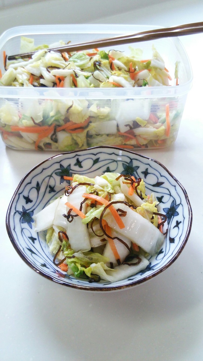 簡単で薄味☆白菜の常備菜の画像