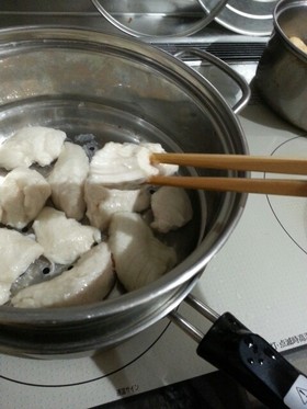 離乳食中期 とりササミ蒸し てづかみ食べ