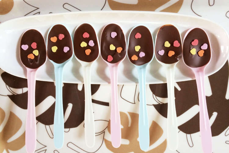 バレンタイン 超簡単 スプーンチョコ レシピ 作り方 By ちっちぃーさん クックパッド 簡単おいしいみんなのレシピが354万品