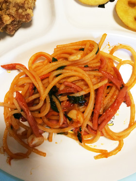 簡単ナポリタン風