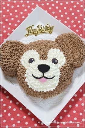 可愛過ぎ♡ダッフィーのバースデーケーキ