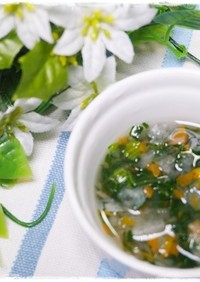 離乳食中期　にんじん大根小松菜のスープ